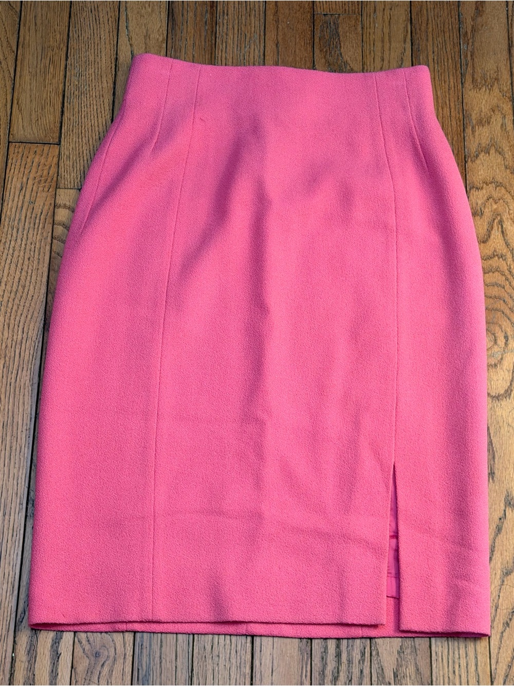 Salvatore Ferragamo Pink Pencil Skirt with Front Slit